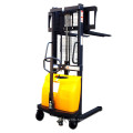 small manual semi electric 1500 kg 3m 3500mm battery operated stacker